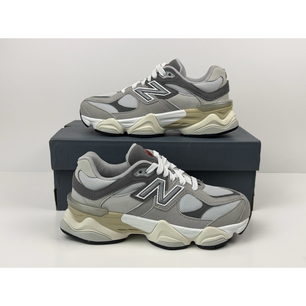 New Balance 9060 Sneakers Size 4.5 Kids / 6 Women's Grey/Grey/White GC9060GY